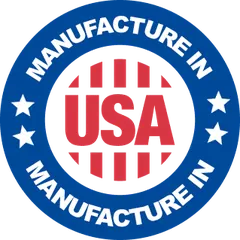 Manufactured in USA badge
